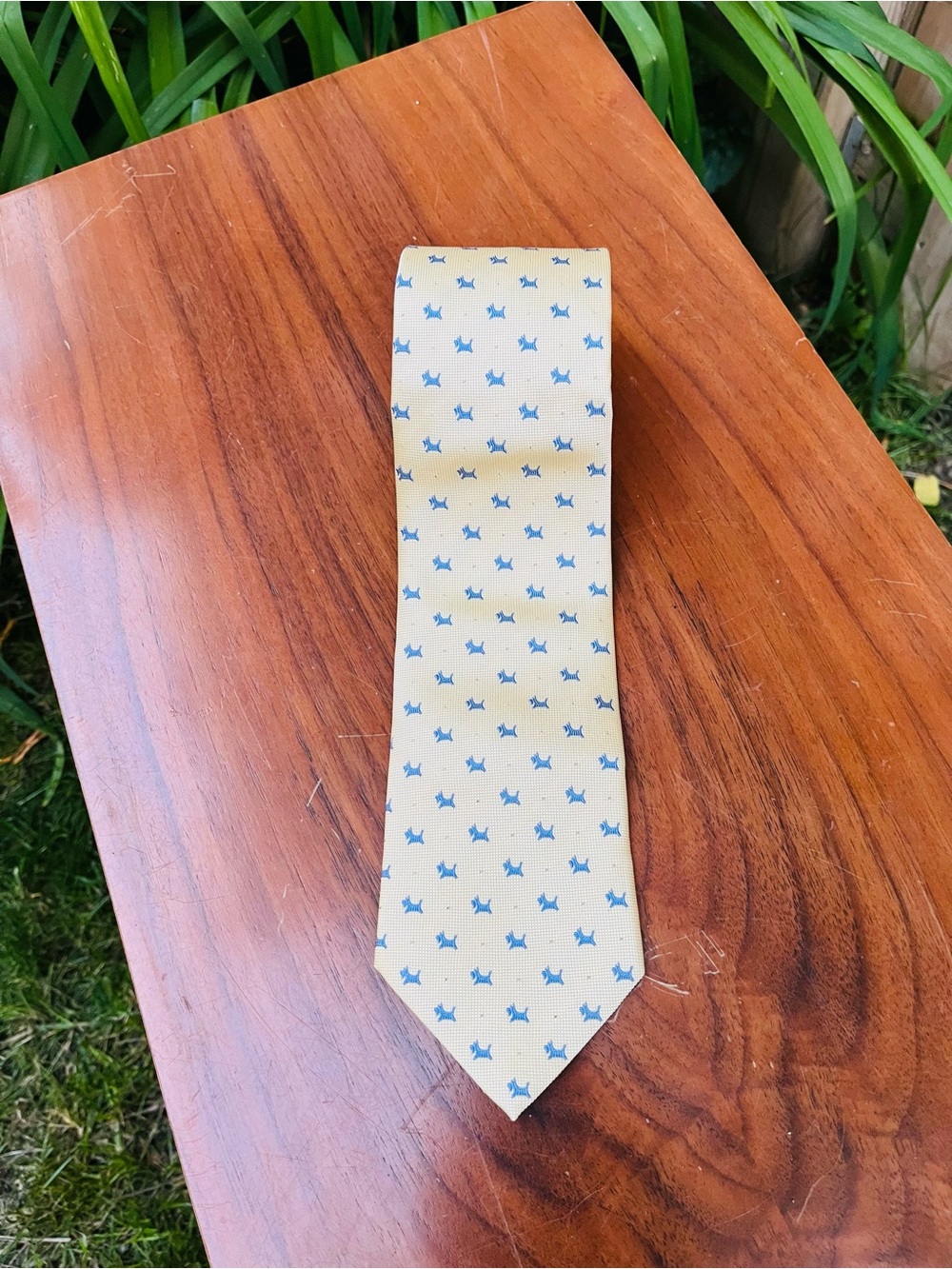 Aquascutum Terrier Dog  silk tie